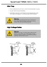 Предварительный просмотр 27 страницы Spearhead TWIGA 320 Handbook