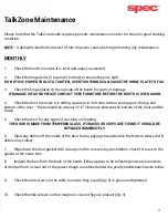 Preview for 3 page of SPEC TALKZONE Assembly Instructions Manual