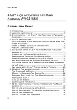 Preview for 4 page of Specac Atlas GS15800 User Manual