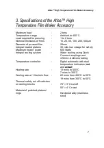 Preview for 9 page of Specac Atlas GS15800 User Manual