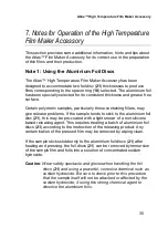 Preview for 37 page of Specac Atlas GS15800 User Manual