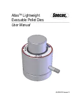 Предварительный просмотр 1 страницы Specac Atlas Lightweight Evacuable Pellet Die User Manual