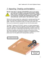 Предварительный просмотр 9 страницы Specac Atlas Power 15Ton User Manual