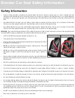 Предварительный просмотр 4 страницы Special Tomato Booster Car Seat User Manual