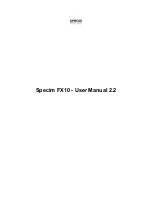 Specim FX10 Series User Manual предпросмотр