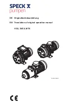 Preview for 1 page of Speck pumpen 2 VGX 12/15 Operation Manual