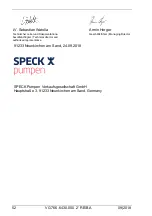 Preview for 104 page of Speck pumpen 2 VGX 12/15 Operation Manual