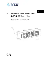 Speck pumpen BADU BADUJET Turbo Pro Translation Of Original Operation Manual preview