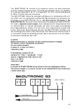 Предварительный просмотр 20 страницы Speck pumpen Badu Tec Badu-tronic 93 Installation And Operation Manual