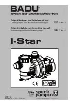 Speck pumpen BADU TEC I-Star 10 Original Installation And Operating Manual предпросмотр