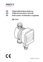 Предварительный просмотр 1 страницы Speck pumpen BN 10 A Original Operation Manual