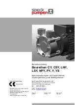 Предварительный просмотр 1 страницы Speck pumpen CSY Series Operating Instructions Manual