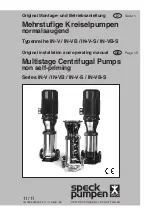 Speck pumpen IN Series Original Installation And Operating Manual preview