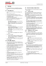 Предварительный просмотр 7 страницы Speck pumpen VH 110 Operating Instructions Manual