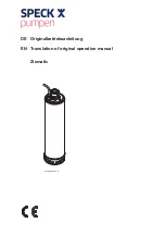 Предварительный просмотр 1 страницы Speck pumpen Zismatic 40/08 WE Translation Of Original Operation Manual