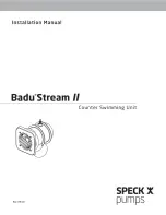 Speck pumps Badu Stream II Installation Manual предпросмотр