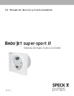 Preview for 19 page of Speck pumps BaduJet super-sport II Operation & Service Manual