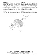 Предварительный просмотр 15 страницы Speck 00.4471 Operating Instructions Manual