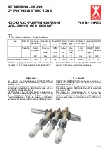 Speck P30/36-150RED Operating Instructions Manual предпросмотр