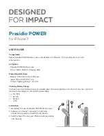 Speck Presidio POWER User Manual preview