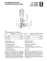 Предварительный просмотр 1 страницы Speck ULH 180/280 Operating Instructions