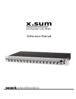 Speck x.sum Reference Manual preview