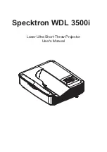 Предварительный просмотр 1 страницы Specktron WDL 3500i User Manual