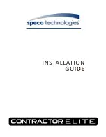 Speco Contractor Elite Installation Manual предпросмотр