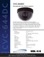 Speco CVC-644DC Specifications preview