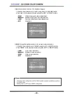 Preview for 20 page of Speco CVC230HZ Operation & Installation Manual