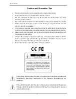 Preview for 2 page of Speco DVR-4TL Series User Manual