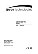 Предварительный просмотр 1 страницы Speco EZVR4 User Manual