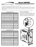 Предварительный просмотр 1 страницы Speco IMP80D Owner'S Manual