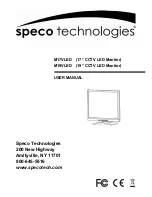 Speco M17VLED User Manual preview