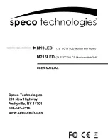 Preview for 1 page of Speco M19LED User Manual