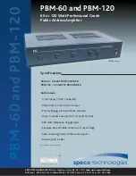 Preview for 1 page of Speco PBM-120 Specification Sheet