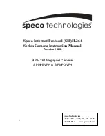 Speco SIPMPBVFH Instruction Manual предпросмотр