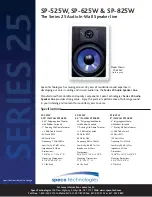 Preview for 1 page of Speco SP-525W Specifications