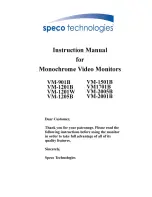 Speco VM-1201B Instruction Manual preview