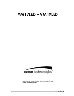 Preview for 1 page of Speco VM17LED Manual