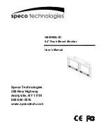 Speco VM8RM2LCD User Manual preview