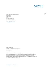 Preview for 2 page of SPECS 2D-CCD User Manual