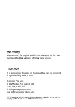 Preview for 2 page of Spectare SP 02091 User Manual