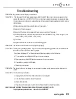 Preview for 21 page of Spectare SP 12101 User Manual