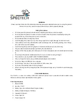 Spectech SP038 User Manual preview