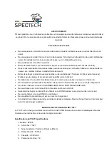 Preview for 4 page of Spectech SP038 User Manual