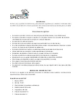 Preview for 7 page of Spectech SP038 User Manual