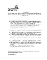 Preview for 4 page of Spectech SP8186 User Manual