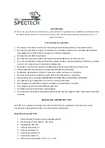 Предварительный просмотр 5 страницы Spectech T1023 User Manual