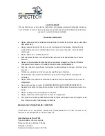 Preview for 4 page of Spectech T230 Addi User Manual